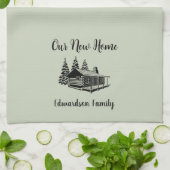 新しいホーム新しい家の名前に移動 キッチンタオル (折り畳み)