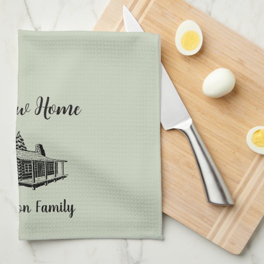 新しいホーム新しい家の名前に移動 キッチンタオル (四つ折り)