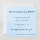新しいホーム発表と引っ越し祝いパーティーパーティー招待状 案内状 (裏面)