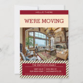 新しいホーム発表の移動 案内状 (正面)