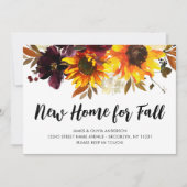 新しいホーム秋秋ひまわり移動移動 案内状 (正面)