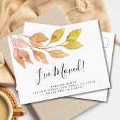 新しいホーム秋移動 案内ポストカード