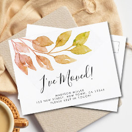 新しいホーム秋移動 案内ポストカード