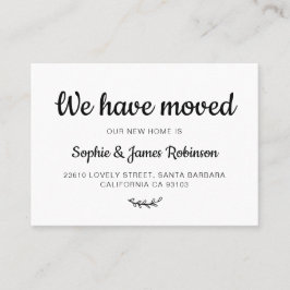 新しいホーム移ミニマル動挿入カードを移動 名刺