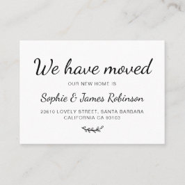 新しいホーム移ミニマル動挿入カードを移動 名刺