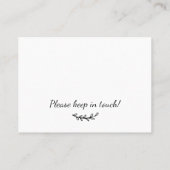 新しいホーム移ミニマル動挿入カードを移動 名刺 (裏面)