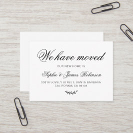 新しいホーム移動挿入ミニマルカードを移動 名刺