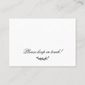 新しいホーム移動挿入ミニマルカードを移動 名刺 (裏面)