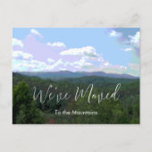 新しいホーム素朴の山の住所の変更 案内ポストカード (正面)