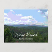 新しいホーム素朴山の写真のアドレスの変更 案内ポストカード (正面)