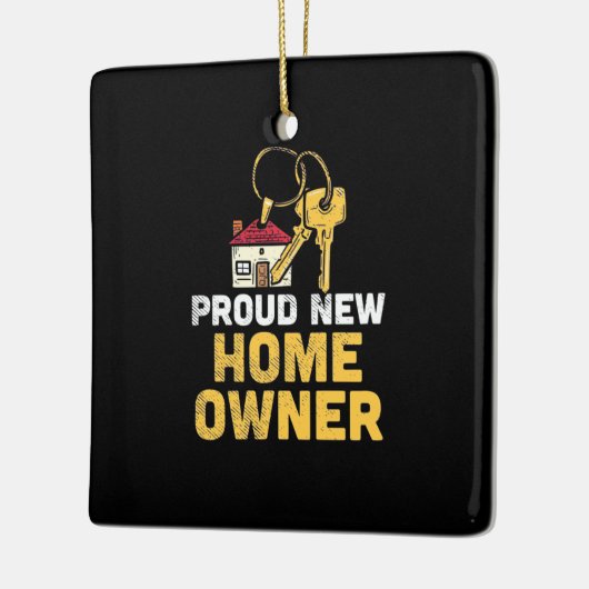 新しいホーム誇りを持ったオーナー セラミックオーナメント (左)
