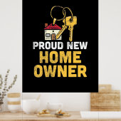 新しいホーム誇りを持ったオーナー ポスター (キッチン)