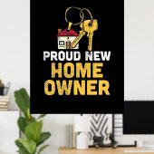 新しいホーム誇りを持ったオーナー ポスター (ホームオフィス)