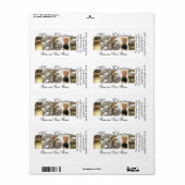 新しいホーム金ゴールド&シルバーのコラージュから ラベル (フルシート)