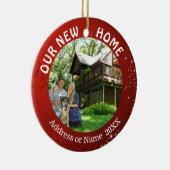 新しいホーム（あなたの写真）両面写真 セラミックオーナメント (右)