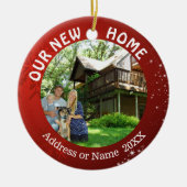 新しいホーム（あなたの写真）両面写真 セラミックオーナメント (正面)