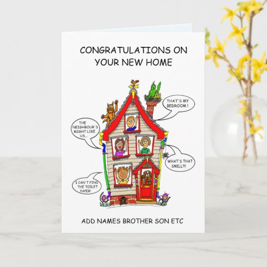 新しいホーム カード (黄色い花)