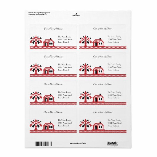 新しいホーム ラベル (フルシート)