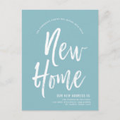 新しいホーム | ロビミニマルンエッグブルー | 新しいアドレス ポストカード (正面)