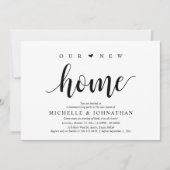 新しいホーム、引っ越し祝いパーティーパーティの招待状カード 招待状 (正面)