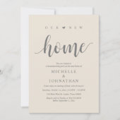 新しいホーム、引っ越し祝いパーティーパーティの招待状カード 招待状 (正面)
