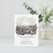 新しいホーム – 新しい住所ウォーターカラーシティ 案内ポストカード (スタンド正面)