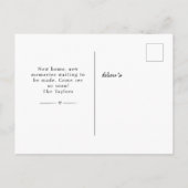 新しいホーム – 新しい住所ウォーターカラーシティ 案内ポストカード (裏面)