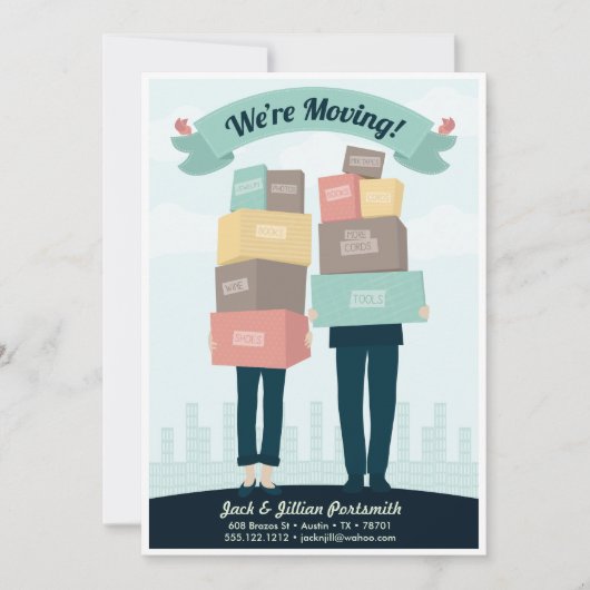 新しいホーム*移動中*最新情報 案内状 (正面)