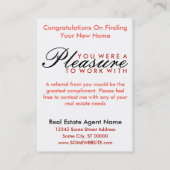 新しいホーム(赤い図形)の作成おめでとうございます 紹介カード (裏面)