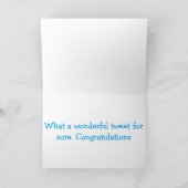 *新しいホーム* TWEET-最高の TWEETおめでとう カード (内部)