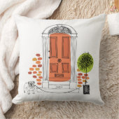 新しいホームZipコード名アドレスドアドッグ移動 クッション (ブランケット)