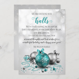 新しいホールが動くクリスマスデコレーション シーズンカード