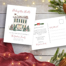 新しいホールのデッキクリスマスポストカード 案内ポストカード