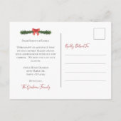 新しいホールのデッキクリスマスポストカード 案内ポストカード (裏面)