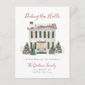 新しいホールのデッキクリスマスポストカード 案内ポストカード (正面)
