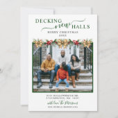新しいホールのデッキフォトクリスマスニューホームムービング 案内状 (正面)
