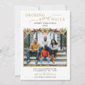 新しいホールのデッキフォトクリスマスニューホームムービング 案内状 (正面)