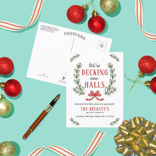 新しいホールのデッキ モダンリース引越 案内ポストカード