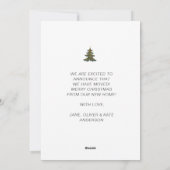 新しいホールのデッキ | 休日の引っ越しアナウンス シーズンカード (裏面)