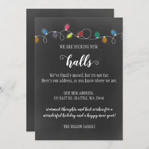 新しいホールの動く発表を飾るチョーク シーズンカード