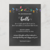 新しいホールの動く発表を飾るチョーク ポストカード (正面)