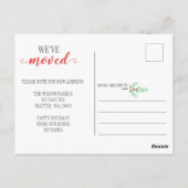 新しいホールの動く発表を飾るチョーク ポストカード (裏面)