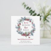 新しいホールの移動アナウンスをデッキホリデーデッキング シーズンカード (スタンド正面)