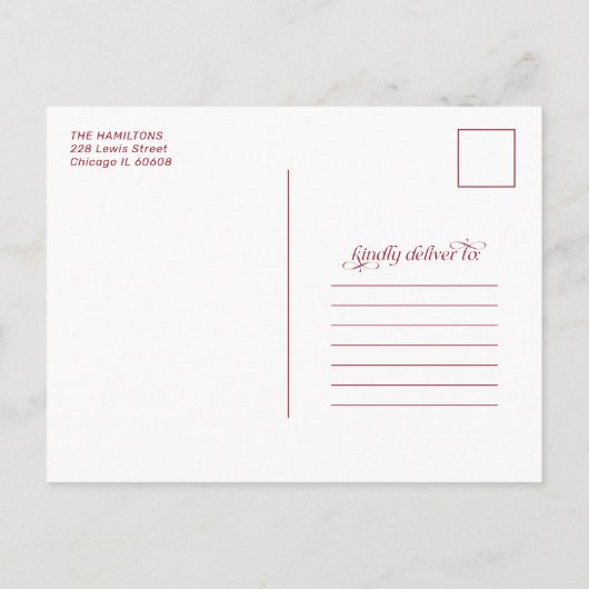 新しいホールをデッキに移動する発表写真 シーズンポストカード (裏面)