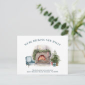 新しいホールをデッキクリスマスツリー移動 案内ポストカード (スタンド正面)