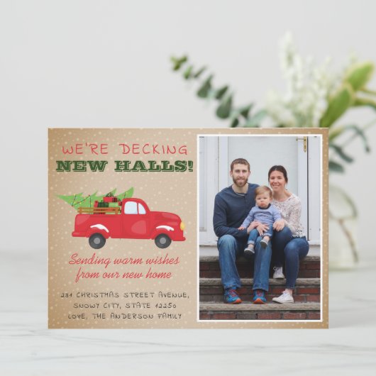 新しいホールをデッキクリスマストラック写真の移動 案内状 (スタンド正面)