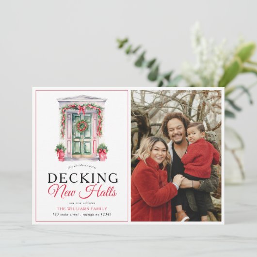 新しいホールをデッキクリスマスドアの写真を移動 案内状 (スタンド正面)