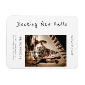 新しいホールをデッキクリスマスフォトムービング マグネット (横)