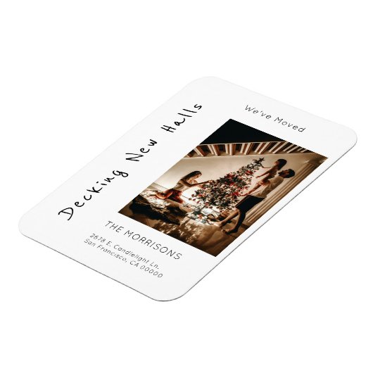 新しいホールをデッキクリスマスフォトムービング マグネット (左側)