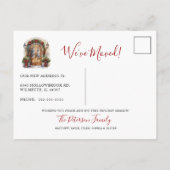 新しいホールをデッキニューホームクリスマスムービング 案内ポストカード (裏面)